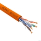 Кабель NEOMAX [NM716011] U / UTP cat.6 4x2x0.57,  23 AWG,  Медь,  внутренний,  LSZH,  305м,  оранжевый;  Fluke Tested