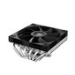 DEEPCOOL AN600 LGA1700 / 1200 / 115X / AM5 / AM4 низкопрофильный 67mm  (18шт / кор,  TDP 180W,  PWM,   White LED Fan 120mm,  6 тепл. трубок,  Copper Base,  черный) RET
