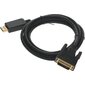 Кабель аудио-видео Buro 1.1v DisplayPort  (m) / DVI-D  (Dual Link)  (m) 2м. Позолоченные контакты черный  (BHP DPP_DVI-2)