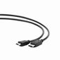 Кабель Cablexpert Кабель DisplayPort-HDMI Cablexpert CC-DP-HDMI-6,  20M / 19M,  1.8м,  черный,  экран,  пакет  (082082) {100}