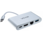 VCOM CU455 Кабель-адаптер USB3.1 Type-CM-->HDMI+USB3.0+RJ45+PD charging