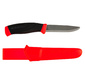 Нож Mora Companion F  (11828) стальной лезв.99мм серрейт. заточка черный / красный