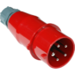 Вилка Lanmaster LAN-IEC-309-32A3P / M Вилка IEC 309 трехфазная,  папа,  32A,  380V,  разборная,  красная