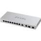 Мультигигабитный Smart L2 коммутатор Zyxel XGS1210-12,  8xGE,  2x1 / 2, 5GE,  2xSFP+,  настольный,  бесшумный