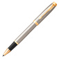 Ручка роллер Parker IM Core T321  (CW1931663) Brushed Metal GT F черн. черн. подар.кор.