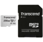 Флеш карта microSD 256GB Transcend microSDXC Class 10 UHS-I U3,  V30,  A1,   (SD адаптер),  TLC