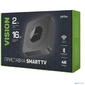 Perfeo SMART TV BOX приставка "VISION 2 / 16", Allwinner H618, Android 12,  2Gb / 16Gb, Пульт Bluetooth