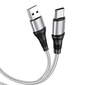 HOCO HC-34242 X50 /  USB кабель Type-C /  1m /  2.4A /  Нейлон /  Gray