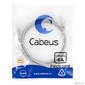 Cabeus PC-UTP-RJ45-Cat.6a-1.5m-LSZH Патч-корд U / UTP,  категория 6а  (10G),  2xRJ45 / 8p8c,  неэкранированный,  серый,  LSZH,  1.5м