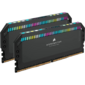 Corsair CMT64GX5M2X5600C40 DDR5, 5600MHz 64GB 2x32GB DIMM, Unbuffered, 40-40-40-77, OC PMIC, XMP 3.0, DOMINATOR PLATINUM RGB DDR5 Black Heatspreader, RGB LED, 1.25V