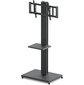 Подставка для телевизора Holder PR-107 черный 32"-70" макс.60кг напольный поворот и наклон