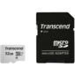 Флеш карта microSD 32GB Transcend microSDHC Class 10 UHS-1 U1,   (SD адаптер),  TLC