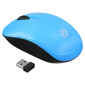 Мышь Oklick 525MW голубой оптическая  (1000dpi) беспроводная USB  (2but)