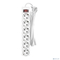 CBR Сетевой фильтр CSF 2606-5.0 White PC,  6 евророзеток,  длина кабеля 5 метров,  цвет белый  (пакет)