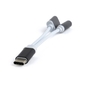 Cablexpert Переходник USB Type-C / Jack3.5 F+ Type-C F,  черный,  пакет  (CCA-UC3.5F-02)
