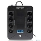 SMARTWATT UPS SAFE PRO LCD 1000 {линейно-интерактивный,  1000 / 600 ВА / Вт,  напольный / настенный,  LCD дисплей,  Shuko CEE7 / 4 - 8 шт.  (4 шт. с резервным питанием,  4 шт. - сетевой фильтр}