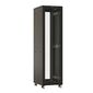 Шкаф Hyperline TTBR-4762-DD-RAL9004 Шкаф напольный 19-дюймовый,  47U,  2277x600х1200 мм  (ВхШхГ),  передняя и задняя распашные перфорированные двери  (75%),  ручка с замком,  цвет черный  (RAL 9004) (разобранный)