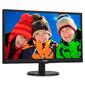 Монитор жидкокристаллический Philips 243V5QHABA  (00 / 01) 23, 6" 16:9 1920х1080 MVA,  nonGLARE,  250cd / m2,  H178° / V178°,  3000:1,  10М:1,  8ms,  VGA,  DVI,  HDMI,  Tilt,  Speakers,  Audio out,  2Y,  Black