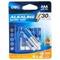 Батарея Deli E82901 AAA  (6шт) блистер