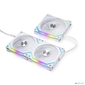 Lian Li G99.12SLV23W.R0 Комплект вентиляторов  (3шт.) UNI FAN SL120 V2 White  / UF-SL120V2-3W /  120х120х28мм  (PWM,  ARGB,  250-2000 об / мин,  29.2dBa)