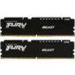 Модуль памяти DDR 5 DIMM 32Gb PC41600,  5200Mhz,  Kingston FURY Beast Black CL40  (KF552C40BB2-3)  (retail)
