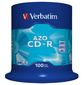 Диск CD-R 700МБ 52x Verbatim 43430 "DataLifePlus" 80min Crystal SuperAzo пласт.коробка,  на шпинделе  (100шт. / уп.)