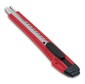 Нож канцелярский KW-trio 3563red с шириной лезвия 9мм 2 запасных лезвия красный