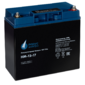 Battery Parus Electro,  standard series HM-12-17,  voltage 12V,  capacity 17Ah  (discharge 20 hours),  max. discharge current  (5sec) 225A,  max. charge current 6.8A,  lead-acid AGM type,  M5 bolt terminals,  LxWxH 181x77x167mm.,  total height with terminals 167mm.,  weight 5.6kg.,  service life 6-8 years.