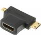 Переходник HDMI microHDMI (m) / HDMI (f)