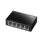 5-Port 10 / 100 Mbps Desktop Switch,  5 10 / 100M RJ45 Ports,  Loop Detection,  Metal Case,  Power Saving,  Plug & Play