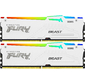 Модуль памяти Kingston 32GB 6000Mhz DDR5 CL36 K2 Fury Beast White RGB kit 2*16 CL36