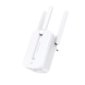 N300 wifi signal Amplifier, wall socket connection, up to 300Mbps 2.4 GHz, support 802.11 b/g/n standards, Reset button, WPS button, 3 external antennas