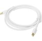 Кабель аудио-видео Buro 1.2v miniDisplayport  (m) / miniDisplayport  (m) 2м. Позолоченные контакты белый  (BHP MDPP-2)
