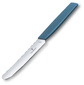 Нож кухонный Victorinox Swiss Modern  (6.9006.112) стальной столовый лезв.110мм прямая заточка синий