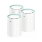 AC1200 Wi-Fi Gigabit Mesh Solution 3-Pack,  Chipset MT7621DA+MT7613B+MT7603,  Dual-Band,  867Mbps at 5GHz + 300Mbps at 2.4GHz,  802.11ac / a / b / g / n,  2 Gigabit Ethernet Ports,  4 internal antennas,  MU-MIMO,  DDNS,  Zerotier / Wireguard / OpenVPN / IPSec / L2TP / PPTP VPN,  DNS over Cloudflare / Google / Quad9,  IPv6,  Seamless Roaming,  TR069 / TR098 / TR111 / TR181,  Cudy Mesh,  Cudy APP