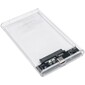 Gembird EE2-U3S-7 Внешний корпус USB 3.0 для 2.5" HDD / SSD порт Type-С,  SATA III,  пластик,  прозрачный