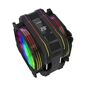 Вентилятор ALSEYE M120D  (PLUS) Universal,  200W,  Heat pipe 6mm*6,  120mm FAN 700;1900rpm,  73.75CFM,  41.2dBA,  8 LED,  LED temperature cover RTL,   (874289)
