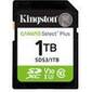 Флеш карта SD 1TB Kingston SDXC Class 10 UHS-I U3 V30  Canvas Select Plus 150Mb / s