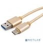 Cablexpert Кабель USB 3.0 CC-P-USBC03Gd-1.8M AM / Type-C,  серия Platinum,  длина 1.8м,  золотой,  блистер