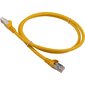 Кабель Патч-корд Lanmaster FTP LAN-PC45 / S6A-1.0-YL вилка RJ-45-вилка RJ-45 кат.6А 1м желтый LSZH  (уп.:1шт)