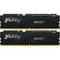 Память DDR5 2x32GB 5200MHz Kingston KF552C36BBEK2-64 Fury Beast Black Expo RTL PC5-41600 CL36 DIMM 288-pin 1.25В kit single rank Ret