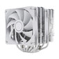 Кулер для процессора /  Thermalright Peerless Assassin 120 White  (4-pin PWM,  157mm,  Ni / Cu,  6x6mm,  2x120mm,  66.17CFM,  25.6dBA,  1550RPM,  S: 2011,  -3,  2066,  1200,  1700,  1851,  115x,  AM4,  AM5,  white)