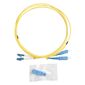 Hyperline FC-D2-9-LC / UR-SC / UR-H-2M-LSZH-YL  (FC-9-LC-SC-UPC-2M) Патч-корд волоконно-оптический  (шнур) SM 9 / 125  (OS2),  LC / UPC-SC / UPC,  duplex,  LSZH,  2 м