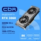 Видеокарта CBR RTX3060 12Gb GDDR6,  192bit,  1320-1777Mhz,  3*DP + 1*HDMI 2.1,  170W,  Ret [VGA-STX3060-12G-RTL]