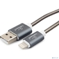 Cablexpert Кабель для Apple CC-G-APUSB02Gy-1.8M,  AM / Lightning,  серия Gold,  длина 1.8м,  титан,  блистер