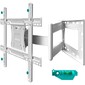 Кронштейн ONKRON /  40-75" макс 400*600  наклон -5° / +15° поворот ±180° Макс нагрузка 68, 2кг,  от стены 110-711мм,  белый
