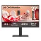 Монитор 27" LG 27BA45QB-B Black  (IPS,  2560x1440,  HDMI+HDMI+DP,  5 ms,  178° / 178°,  350 cd / m,  1000:1,  75Hz,  Spk,  Pivot)