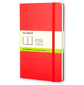 Блокнот Moleskine CLASSIC QP012R Pocket 90x140мм 192стр. нелинованный твердая обложка фиксирующая резинка красный