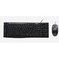 Комплект клавиатуры и мыши Logitech MK200  (920-002694) черный