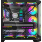 корпус Formula V Line Crystal Z6 Black,  ATX,  Left & Front & Bevel side Tempered Glass,  TYPE-C*1,  USB3.0*2